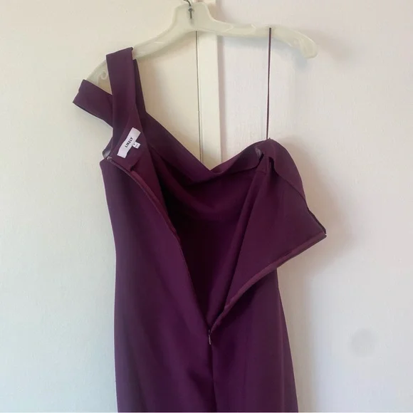 NWOT - Dark Purple One Shoulder Dress by LIKELY SIZE 6 - Picture 8 of 10